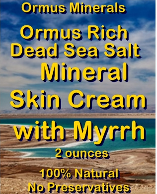 Ormus Minerals -Ormus Rich Dead Sea Salt Mineral Skin Cream with MYRRH Ormus Minerals -Ormus Rich Dead Sea Salt Mineral Skin Cream with MYRRH